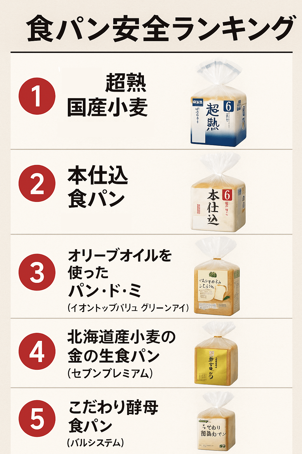 食パン安全ランキング