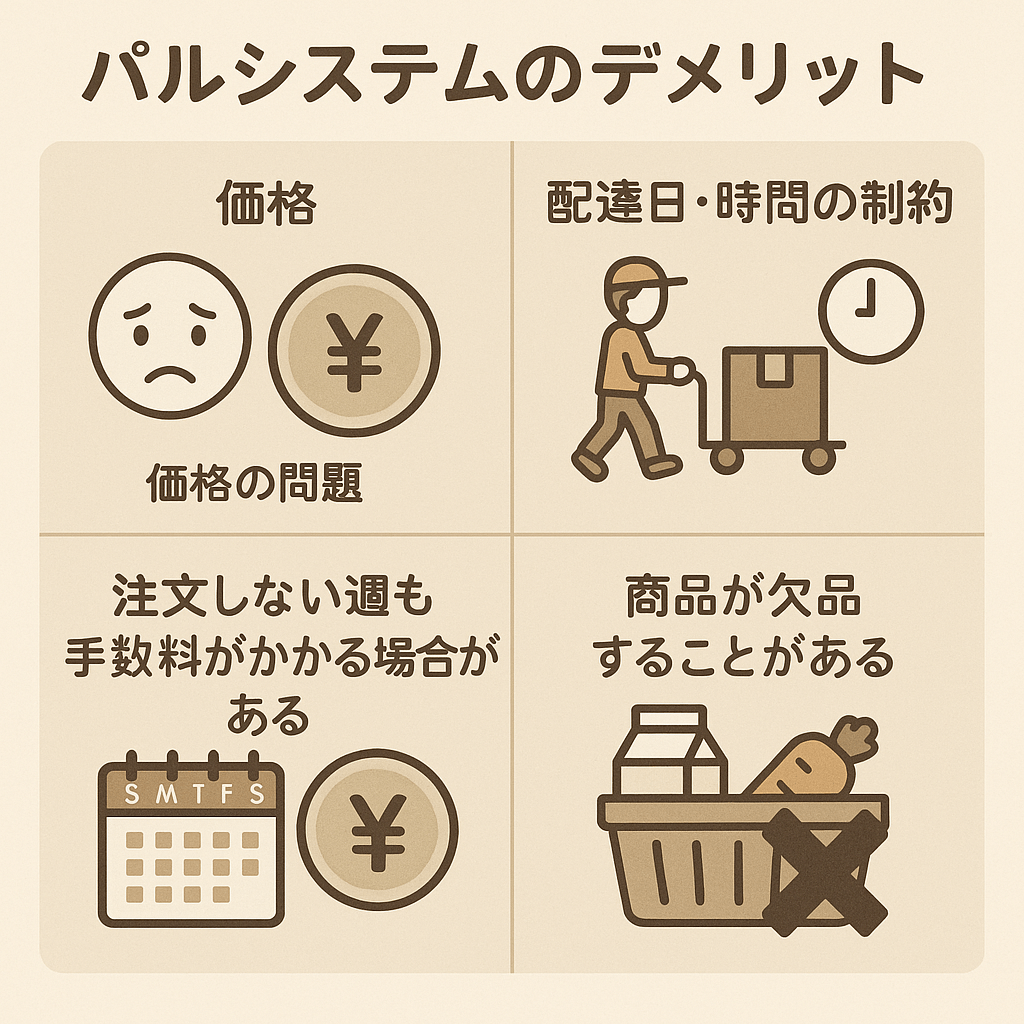 パルシステムのデメリット
