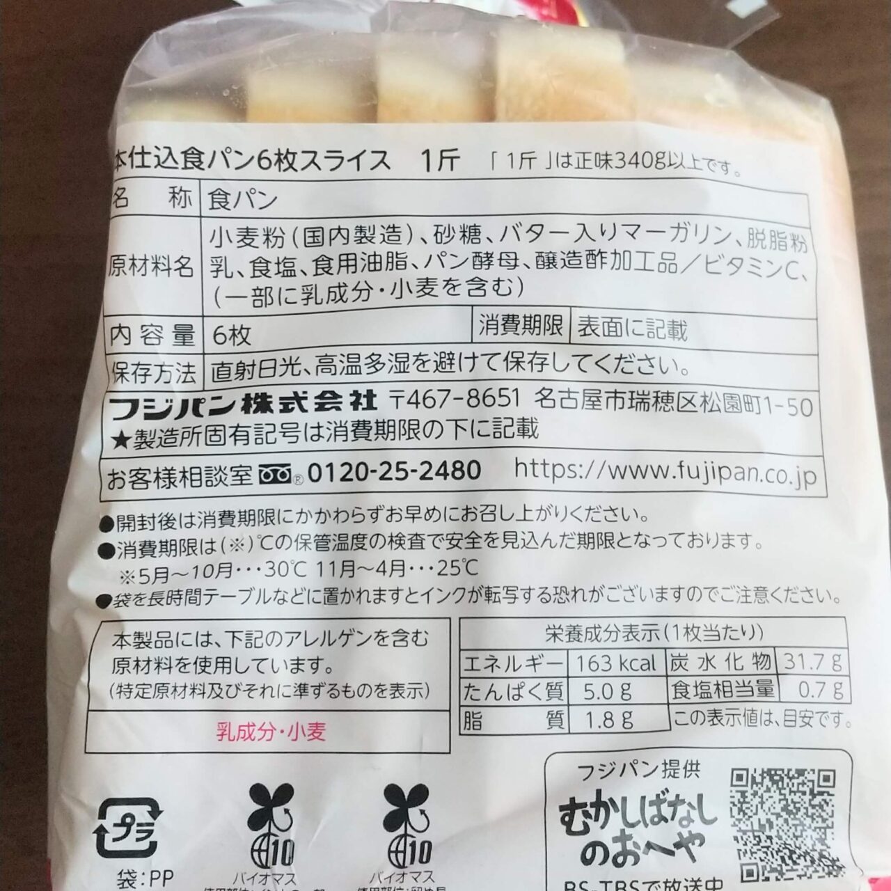 フジパンの添加物