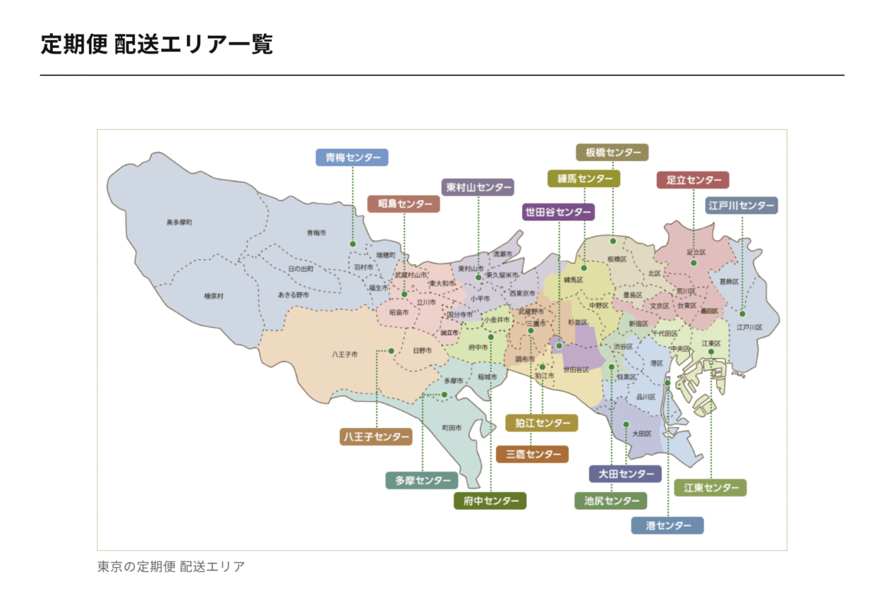 パルシステム 配達エリア