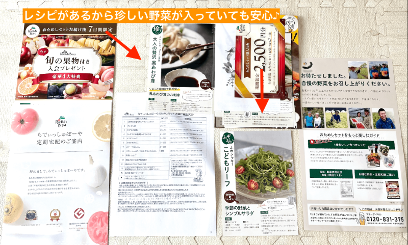 らでぃっしゅぼーやのレシピ